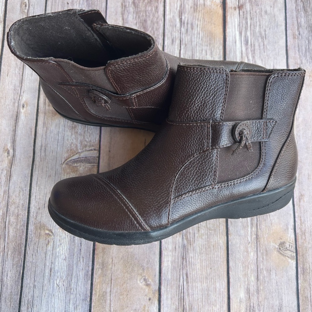 Clarks Brown Ankle Boots